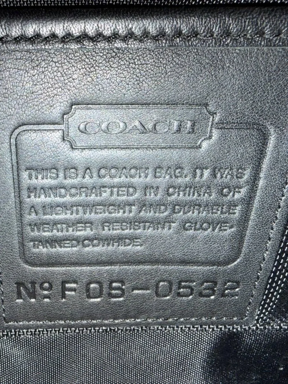 Vintage Coach FOS‑0532 Leather Attache Briefcase Black | Unisex | Shoulder Strap